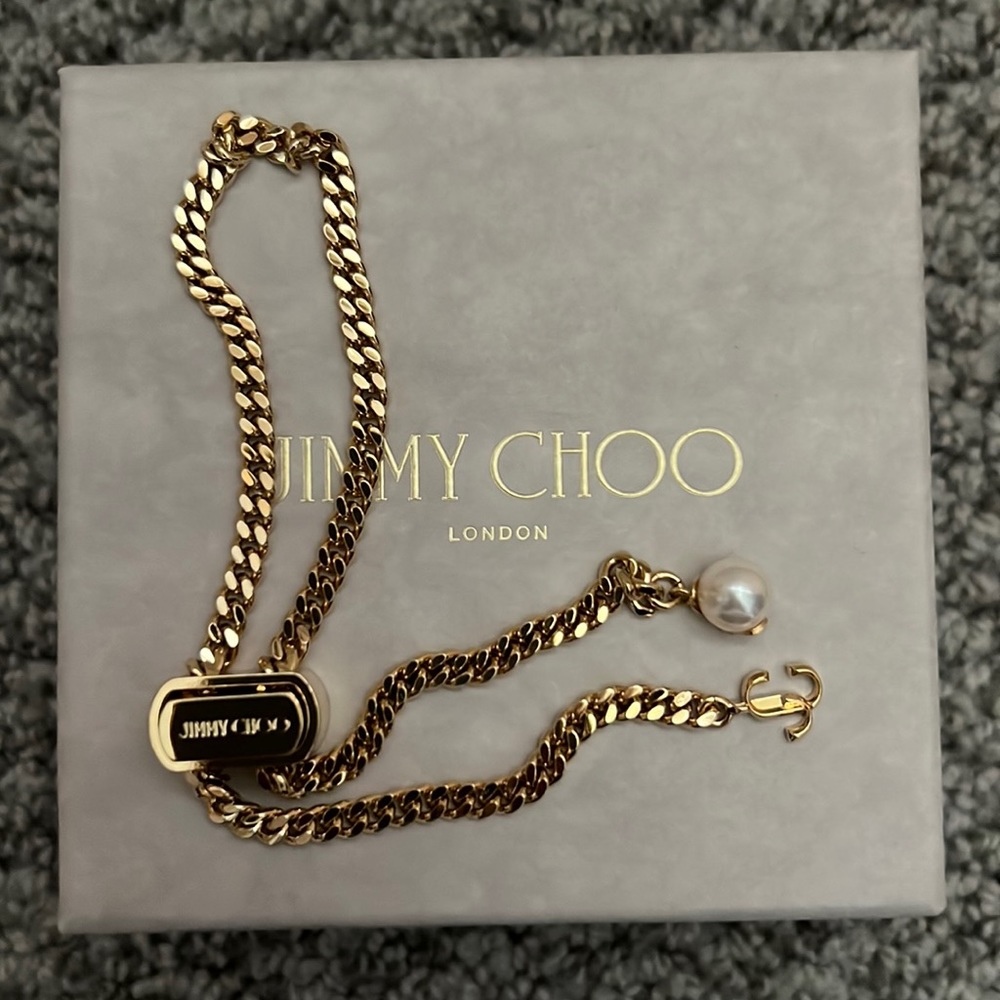 Jimmy Choo
Bon Bon pearl-detail bracelet